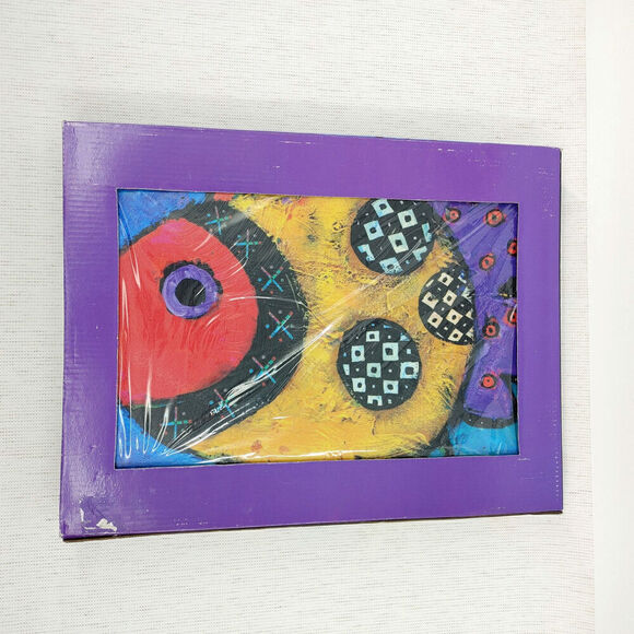 Whimsy Fish Wall Art Jenny Foster Ruffles Canvas Whimsy 2012 RARE Dead Stock - Picture 5 of 16